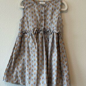 Next Kids Floral Dress - Gray and Orange